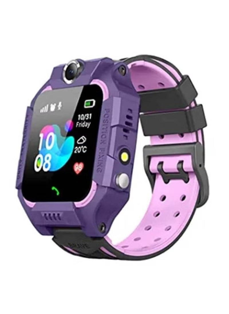 C002 Kids Smartwatch Purple Touch Screen with Call Games Alarm Clock Music Video