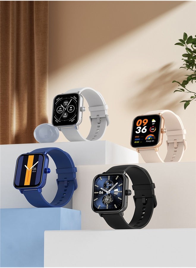 Men's Women's Smartwatch, 1.9 Inch HD Fitness Tracker, Support Answering/Making Calls, Heart Rate/Sleep Monitoring, Pedometer, Calories, 100+ Sports Modes, IP68 Waterproof Fitness Watch, Available for Android and iOS