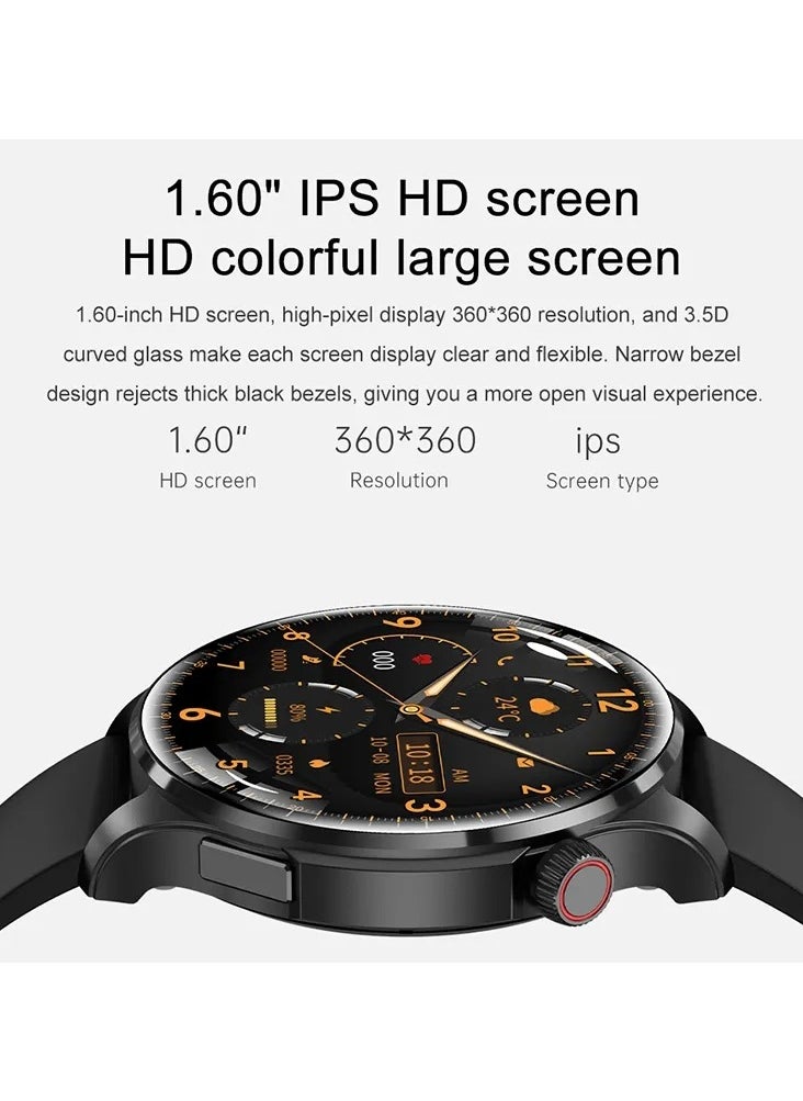 M13 Business Smart Watch with Answer Call Function NFC Compass Body Temperature Monitor Fitness Tracker Smartwatch for Men