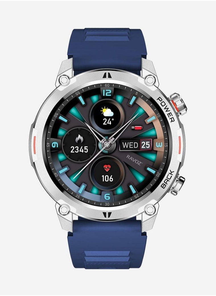 Rizto R19 Rugged Ultra HD Metallic Black Dial With Three Strap