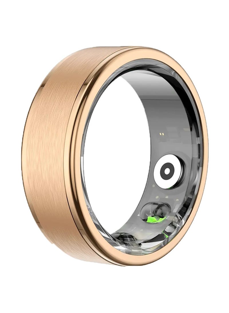 TCH Smart Ring R10 - Health & Fitness Tracker for Men and Women, Sleep Monitoring, Heart Rate , Oxygen, Pressure, Stress Tracking, Waterproof, 7 Days Battery Life Family Care (Rose Gold 11)