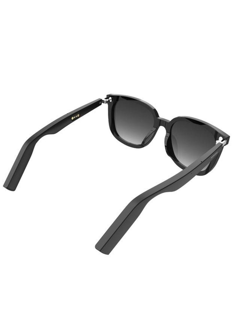 Lifestyle Polarized Sunglasses with Speaker, 160 Hours Standby Time, 2 Hours Charging Time, Bluetooth Version 5.3, Push-Button Controls, Multi-Coated Lens - Black