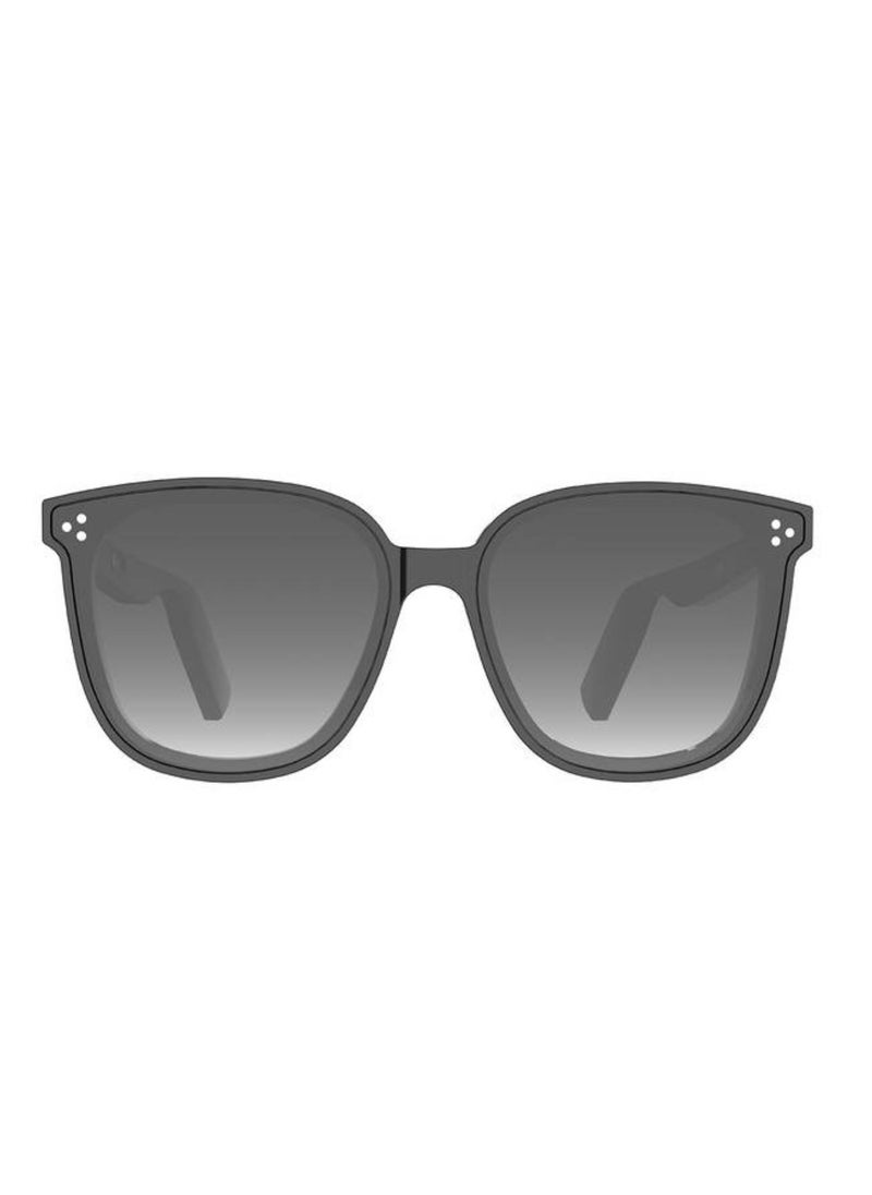 Lifestyle Polarized Sunglasses with Speaker, 160 Hours Standby Time, 2 Hours Charging Time, Bluetooth Version 5.3, Push-Button Controls, Multi-Coated Lens - Black
