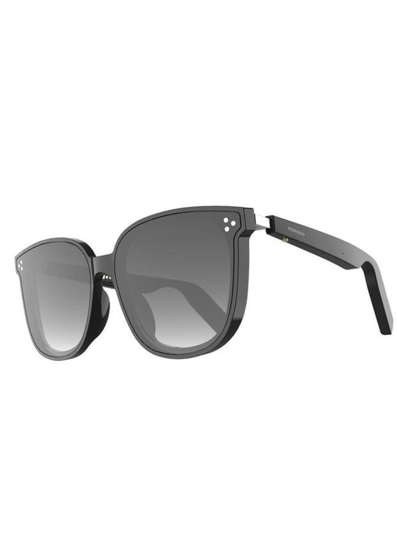 Lifestyle Polarized Sunglasses with Speaker, 160 Hours Standby Time, 2 Hours Charging Time, Bluetooth Version 5.3, Push-Button Controls, Multi-Coated Lens - Black