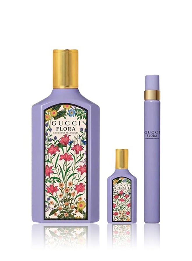 Flora Gorgeous Magnolia Gift Set - (EDP 100 + EDP 10 + EDP 5 ml)