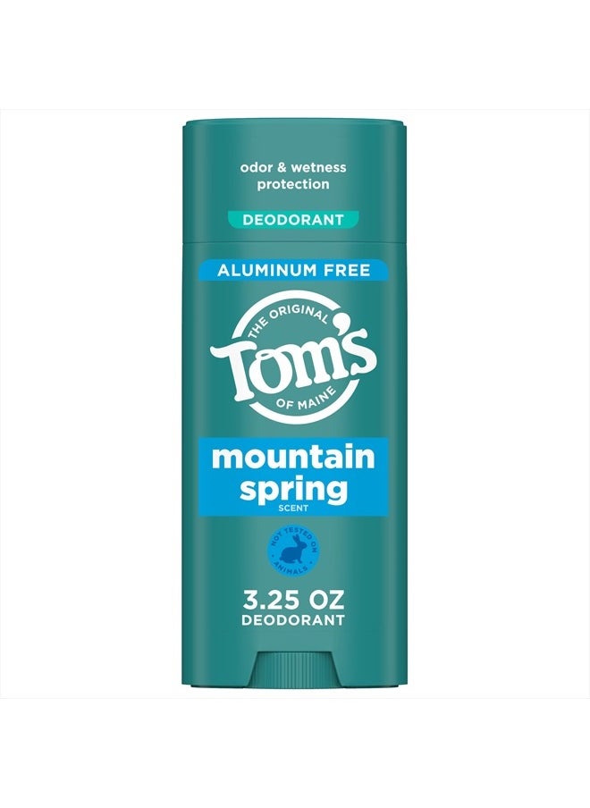 Mountain Spring Natural Deodorant for Men and Women, Aluminum Free, 3.25 oz
