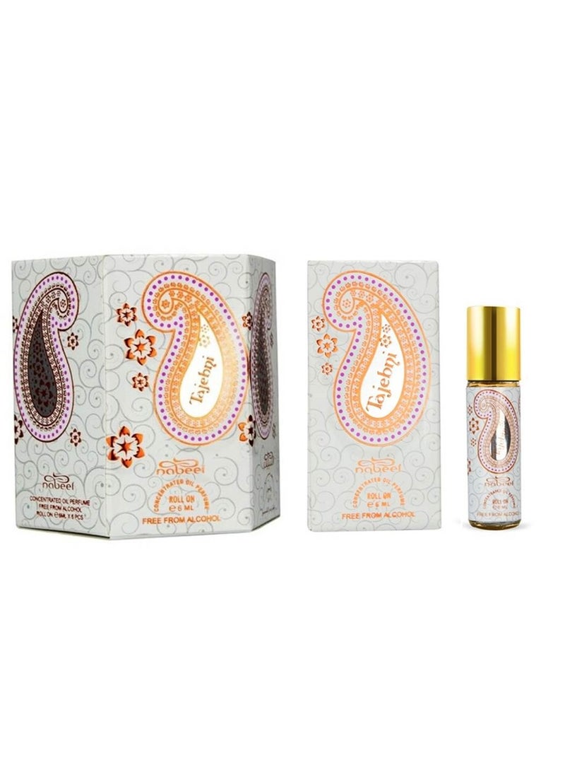 12 Pcs Nabeel Tajbeni Alcohol Free Roll On Oil Perfume 6ML