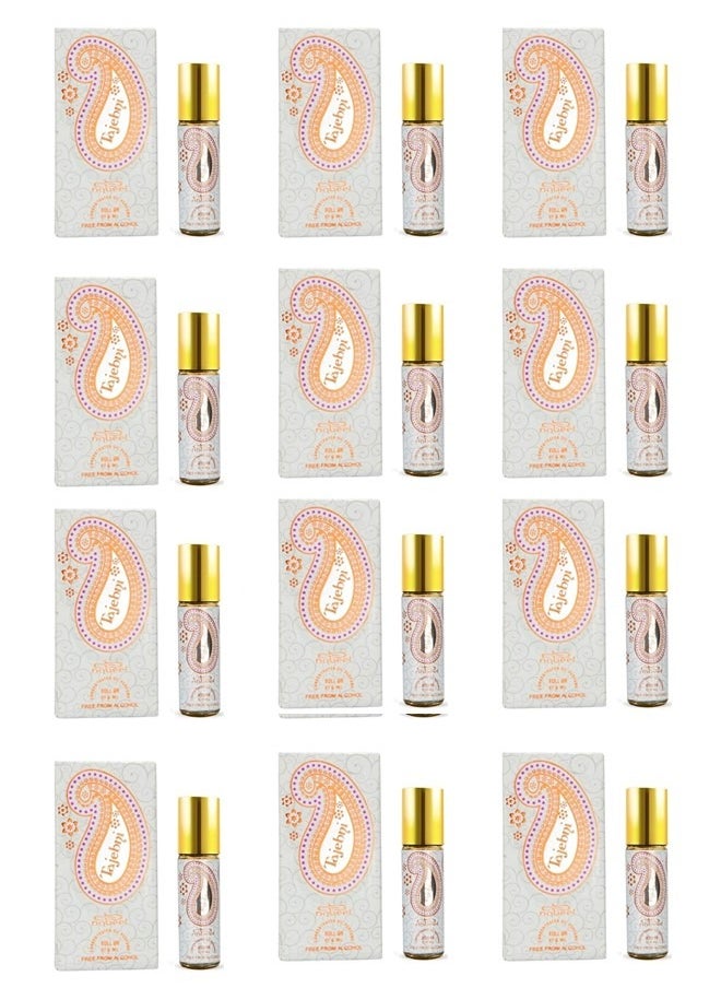 12 Pcs Nabeel Tajbeni Alcohol Free Roll On Oil Perfume 6ML