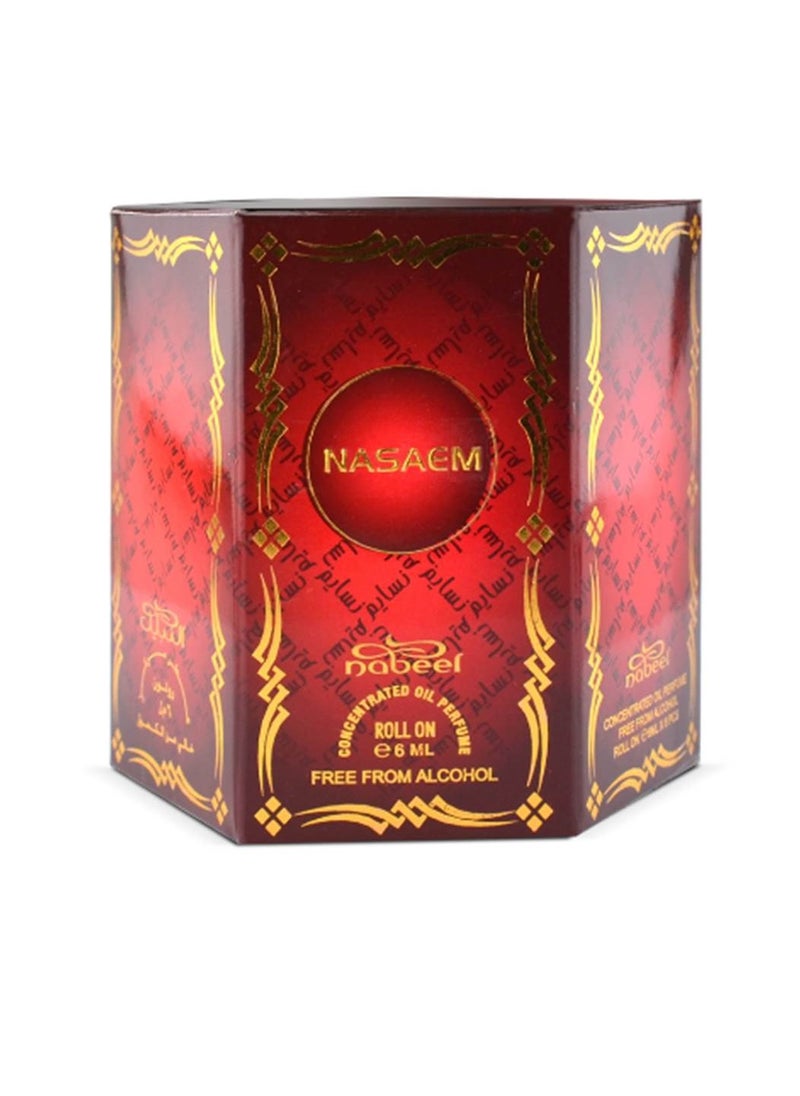 12 Pcs Nabeel Nasaem Alcohol Free Roll On Oil Perfume 6ML