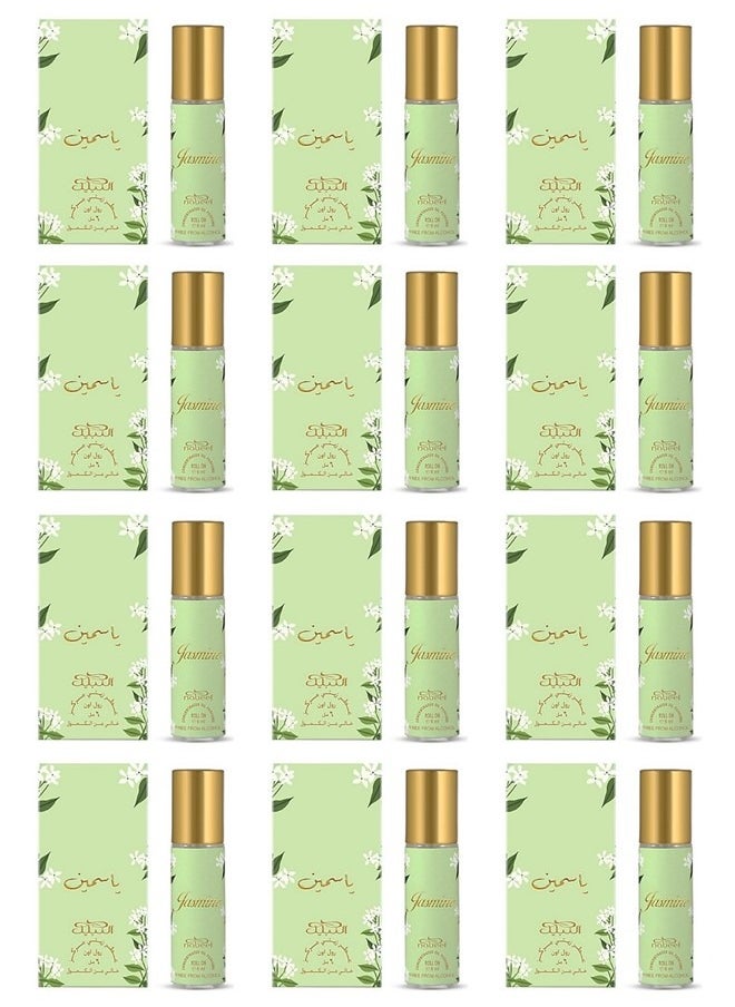 12 Pcs Nabeel Jasmine 6 ML Roll On Oil Perfume