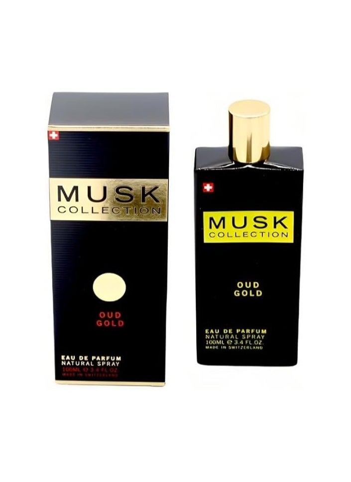 Musk Collection Oud Gold natural Spray 100ML 3.4 f loz