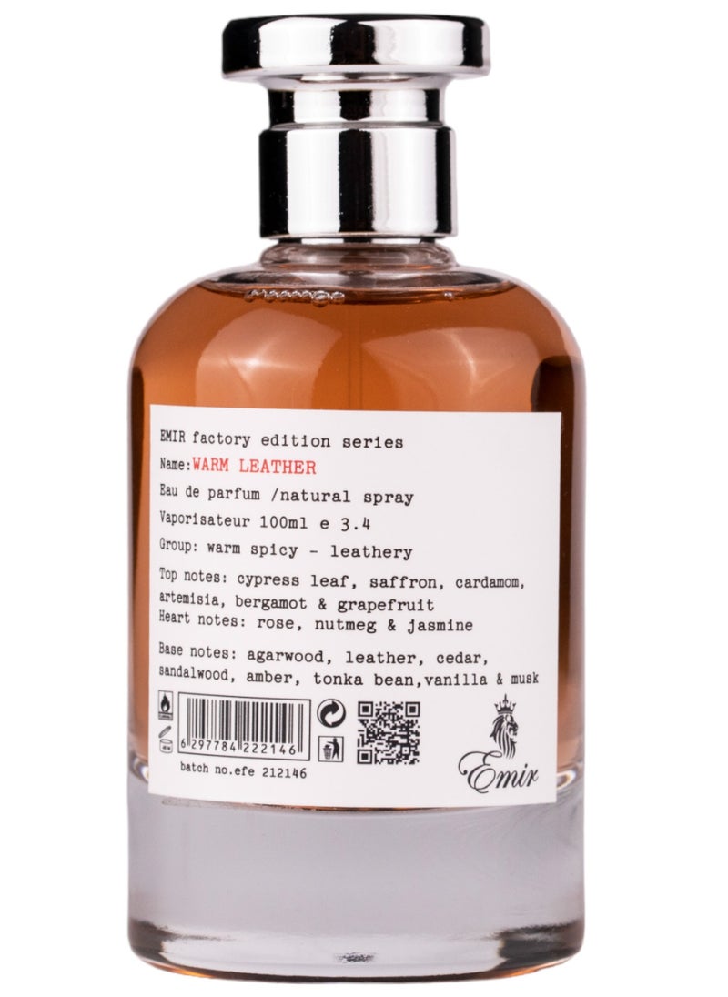 FACTORY EDITION WARM LEATHER 100ML BY PARIS CORNER