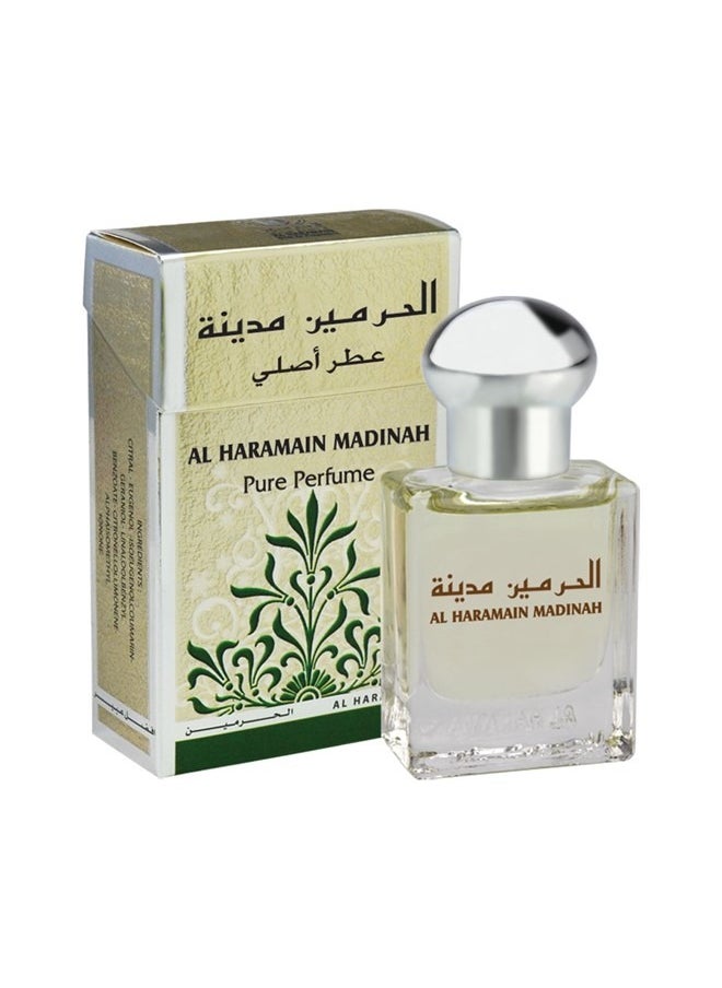 Set of 5 Haramain Pure Perfume Badar Dhahab Mukhallath Madinah 15ML Perfume Oil - Combo - Unisex