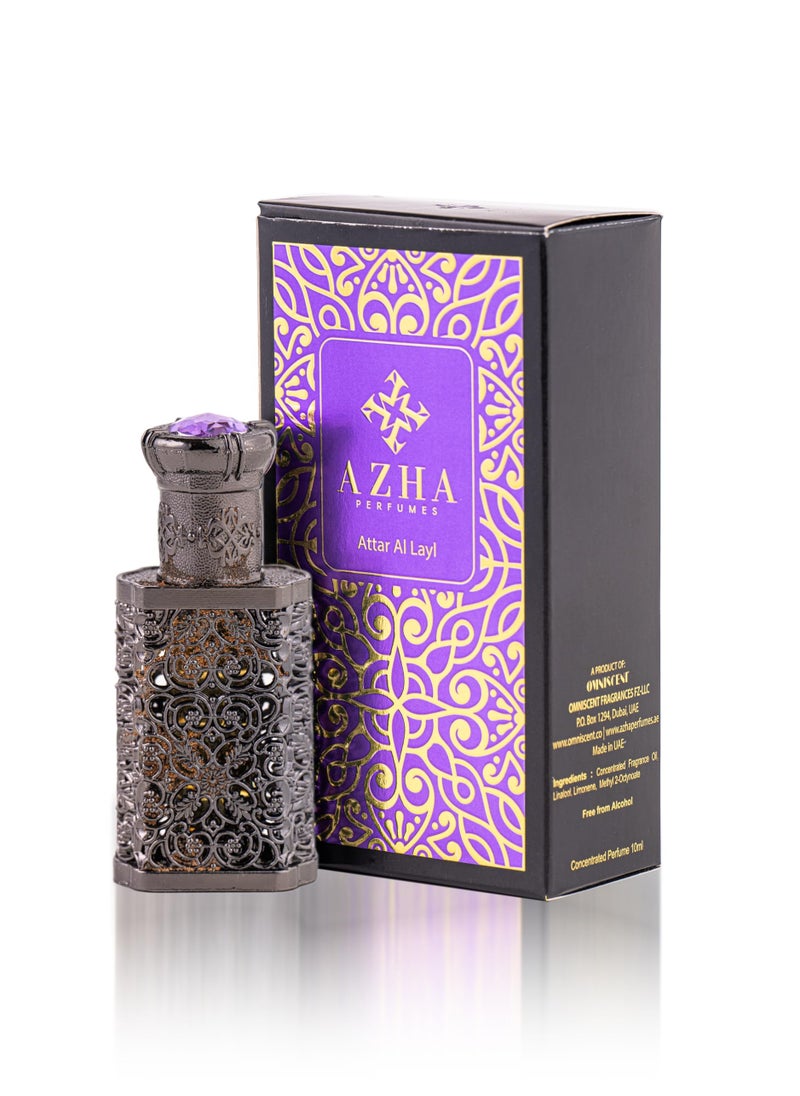 Azha Perfumes - Attar Al Layl Concentrated Perfume 10 ml