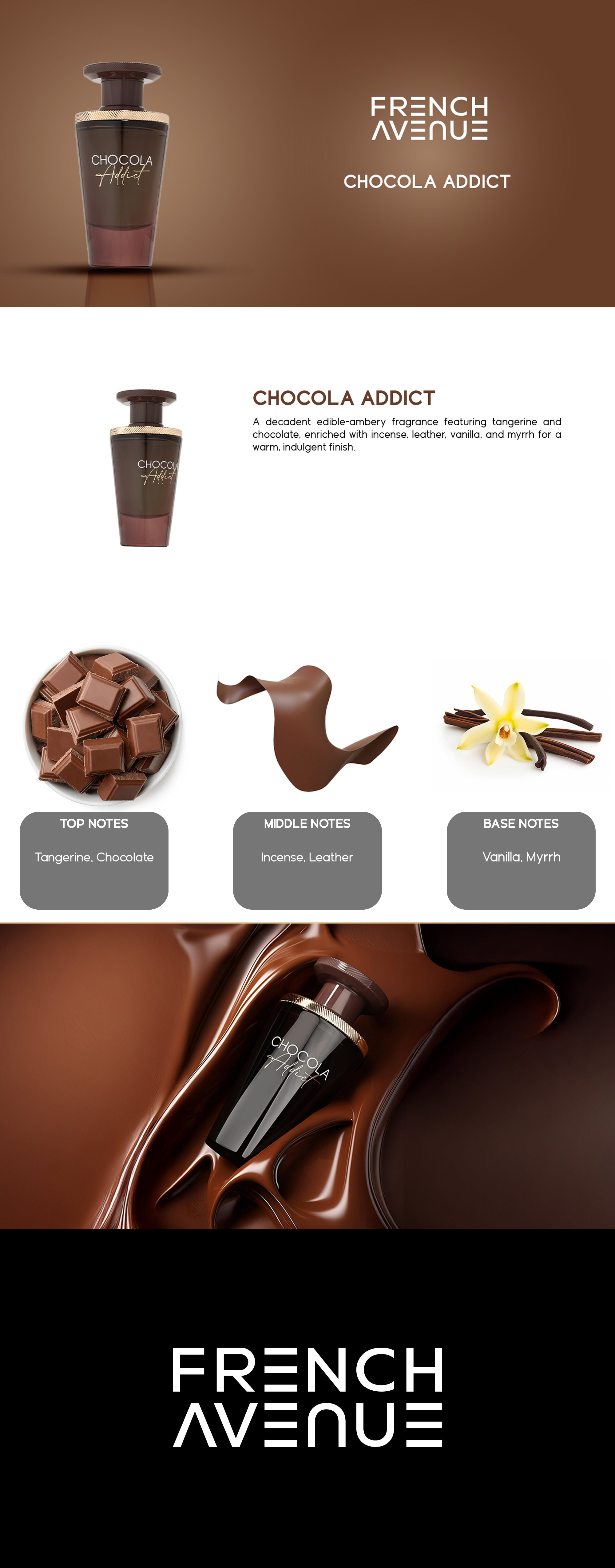 Chocola Addict - Eau de Parfum - Perfume For Men, 100ml