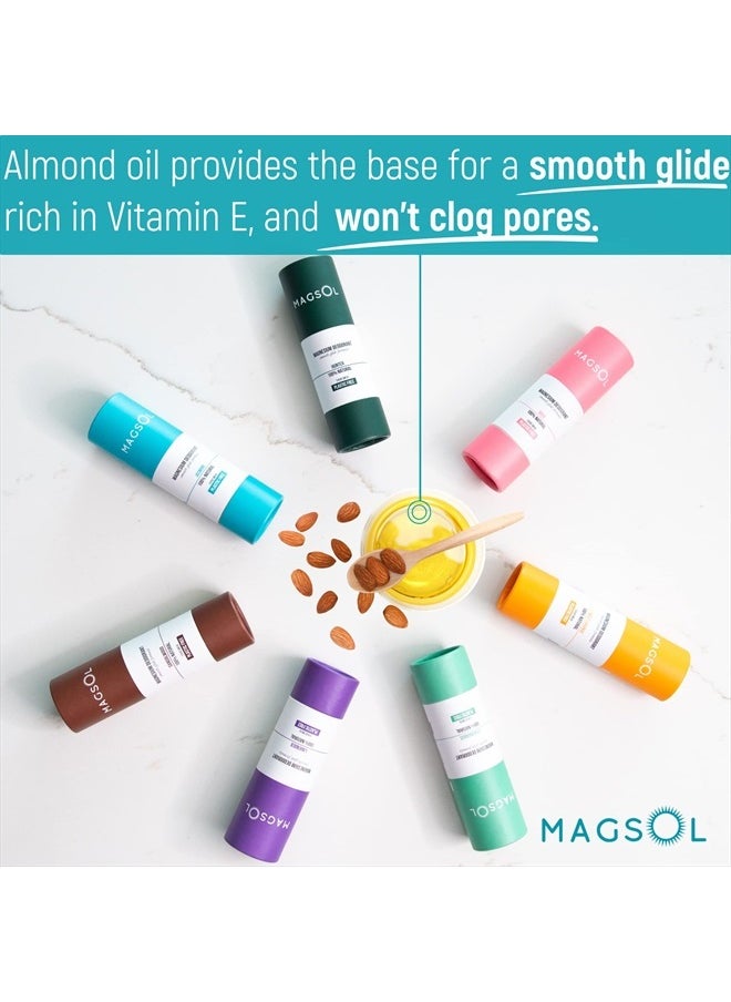 MAGSOL Aluminum Free Deodorant for Men - Natural Deodorant for Women with 4 Total Ingredients, No Baking Soda (Sandalwood)