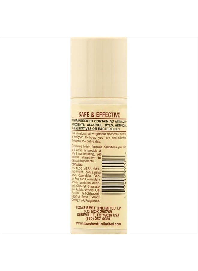 All Natural Roll-On Deodorant Aloe & Almonds - 3 Fl Oz, 4 pack