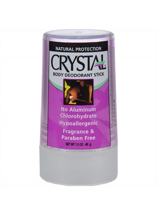 Crystal Body Deodorant Travel Stick, Unscented 1.5 oz (Pack of 5)