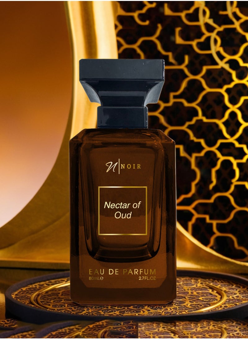 Nectar of Oud Eau de Parfum for Men – Intense Oud Scent with Saffron, Cedar, Patchouli & Spiced Raspberry | Long lasting - 80ml