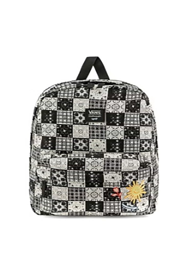 【School season】SKATEISTAN co-branded classic checkerboard printed school bag, colorful school bag, large capacity school bag, universal school bag, laptop school bag