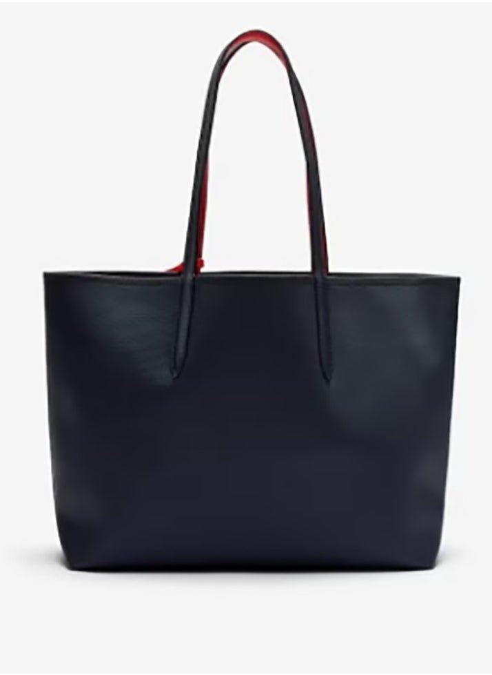 Women's Anna Double sided Two tone Large Capacity Handbag, Fashionable and Versatile, Black/Red