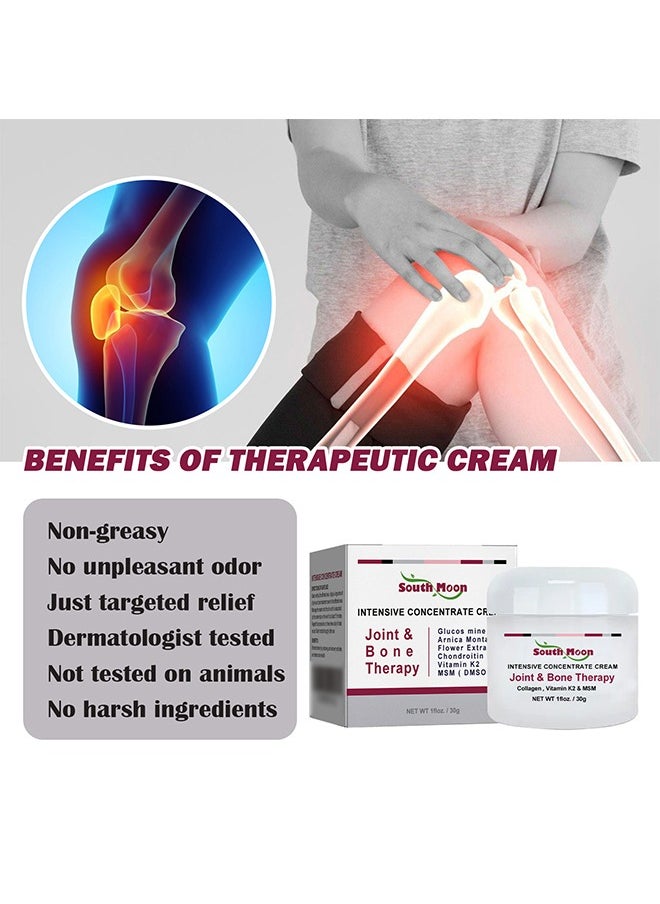 Intensive Concentrate Cream Joint & Bone Therapy，Joint Care Repair Cream Relieve Massage Cervical and Knee Discomforts, Muscle and Bone Repair 30g