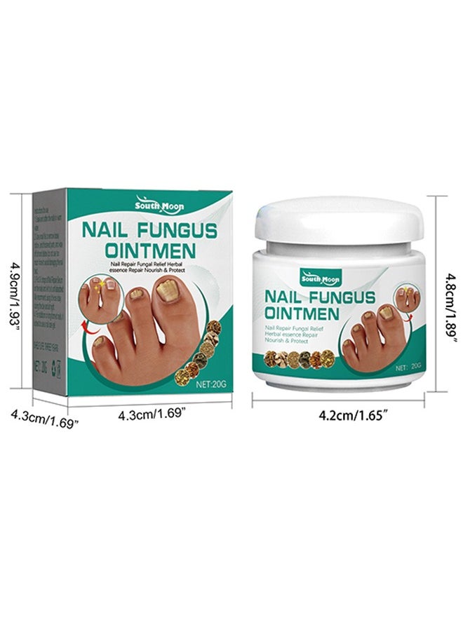 Nail Fungus Ointmen，Gray Nail Cream - Thickening, Brightening, and Repairing Solution for Damaged Nails on Hands and Feet. -20g