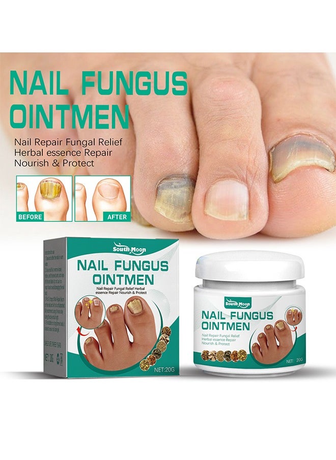 Nail Fungus Ointmen，Gray Nail Cream - Thickening, Brightening, and Repairing Solution for Damaged Nails on Hands and Feet. -20g