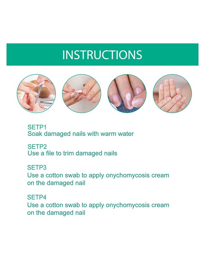 Nail Fungus Ointmen，Gray Nail Cream - Thickening, Brightening, and Repairing Solution for Damaged Nails on Hands and Feet. -20g