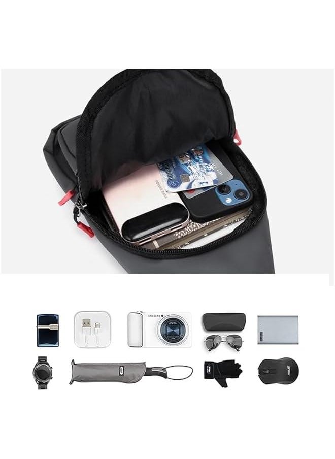 Waterproof Crossbody Bag for Women and Men: Shoulder Bag, Travel Sling, Chest Bag & Day Backpack