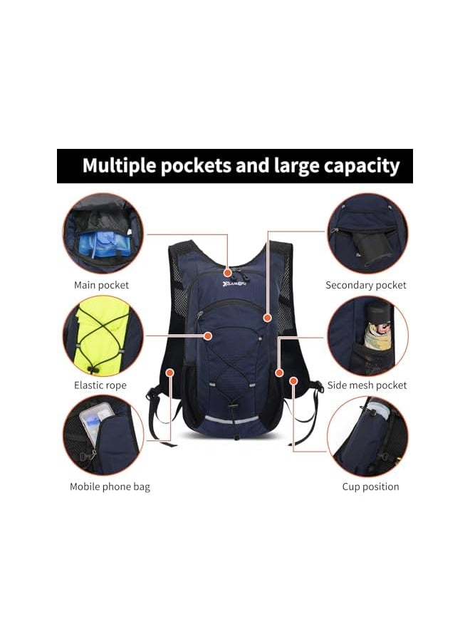 promass Hiking Backpack, Waterproof Lightweight Travel Backpacks for Men&Women, Packable Sports Backpack with Water Bladder for Hiking Camping