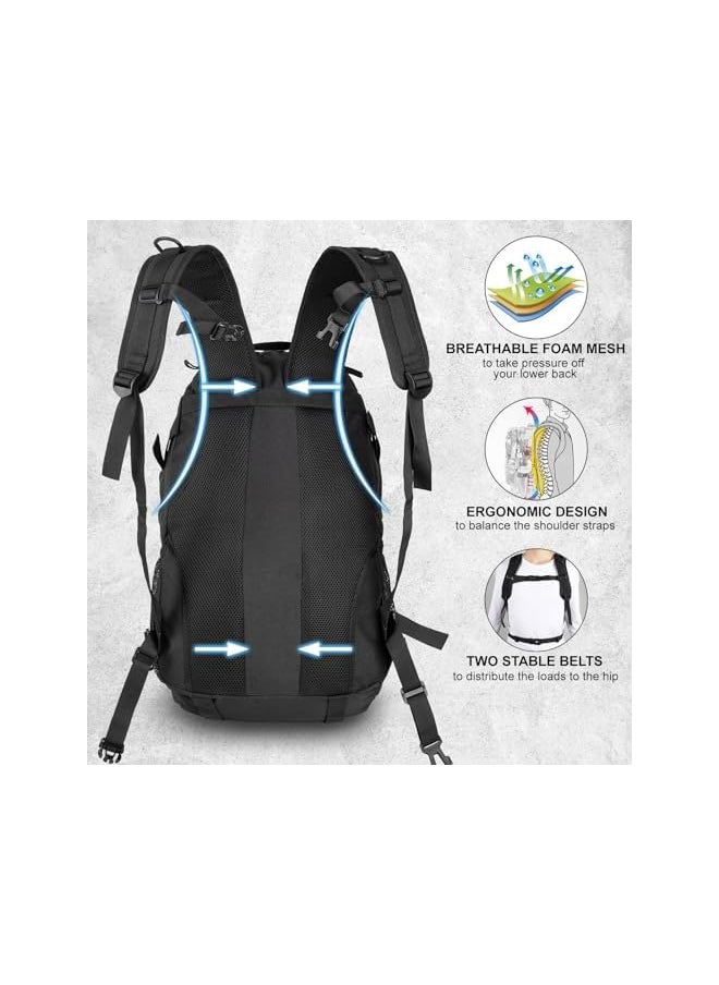 promass Tactical Backpack for Men Molle Military Rucksack Pack Waterproof 30L with USA Flag Patch