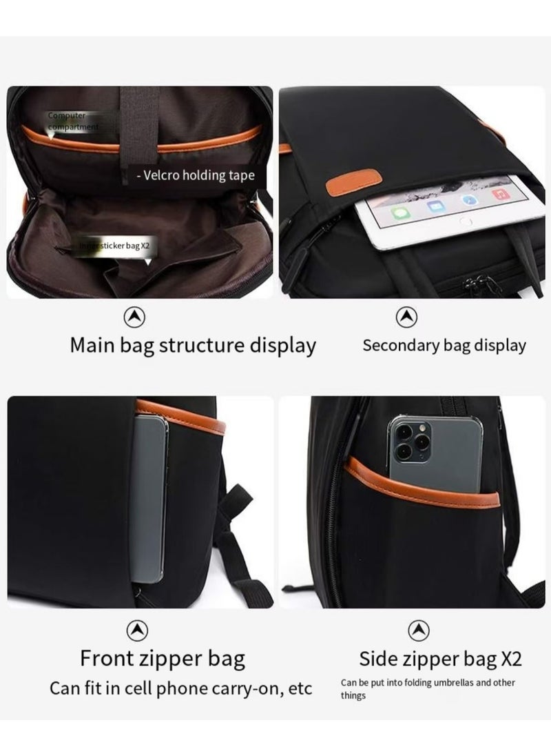 Men's and women's laptop backpacks in black