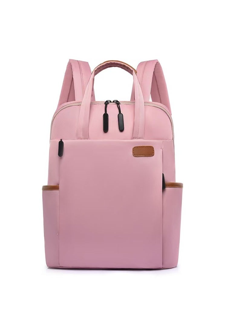 Men's and women's laptop backpacks in pink