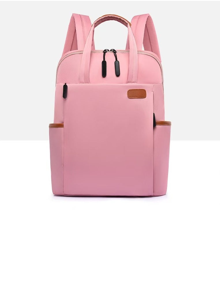 Men's and women's laptop backpacks in pink