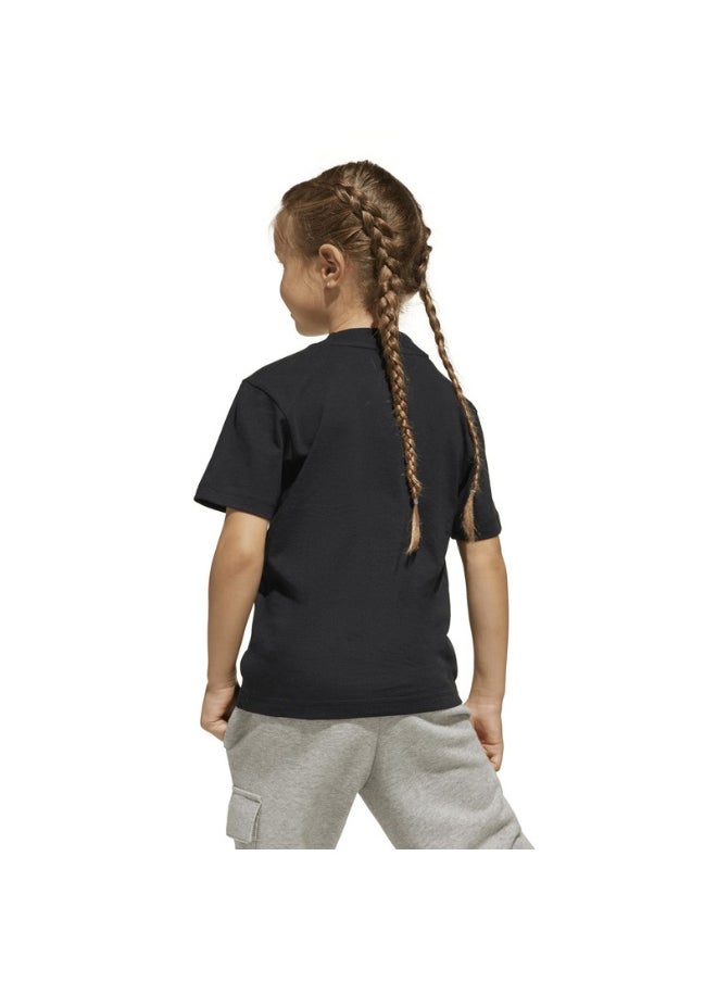 adidas LK BL TEE 160 Black Training T-SHIRTS for Unisex Kids - 3-4Y