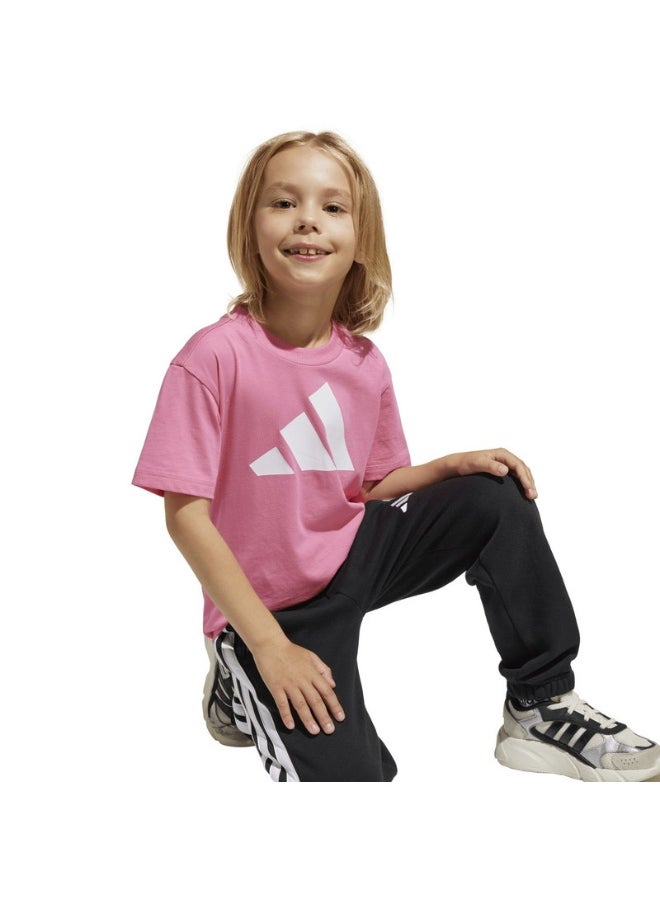 adidas LK BL TEE 160 Pink Training T-SHIRTS for Unisex Kids - 3-4Y