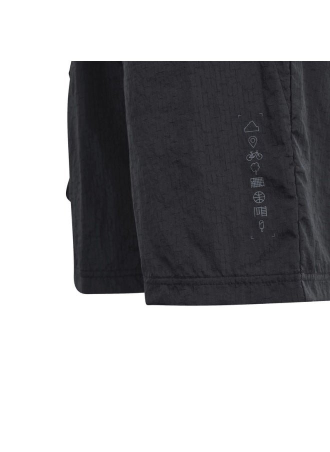 adidas J Ce Cargo Sh Black Training Shorts 7-8Y