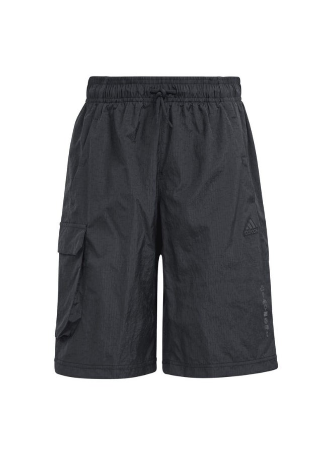 adidas J Ce Cargo Sh Black Training Shorts 7-8Y