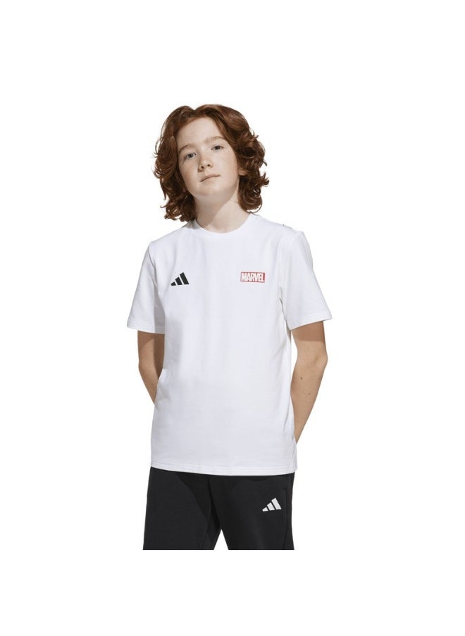 adidas J MRVL MS GFX T White Training T-SHIRTS for Unisex Kids - 7-8Y