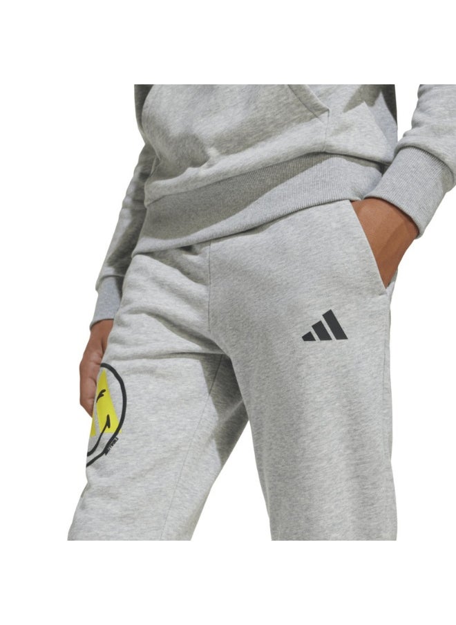 adidas J SMI PANT Grey Training PANTS for Unisex Kids - 7-8Y