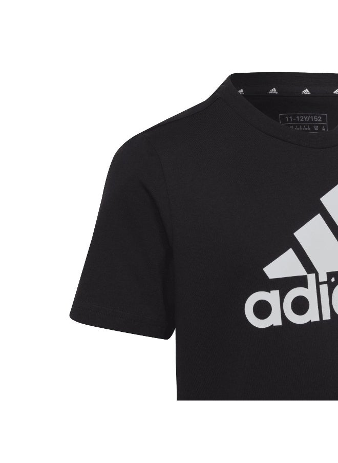 adidas U Bl Tee Black Training T-Shirts 7-8Y