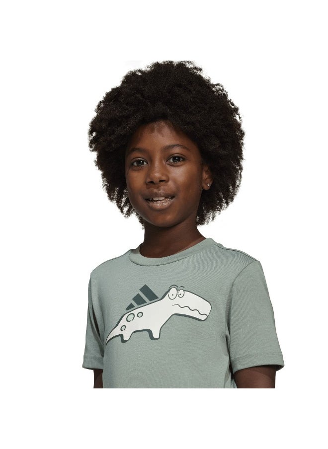 adidas little kids adiraptor unisex graphic t-shirt