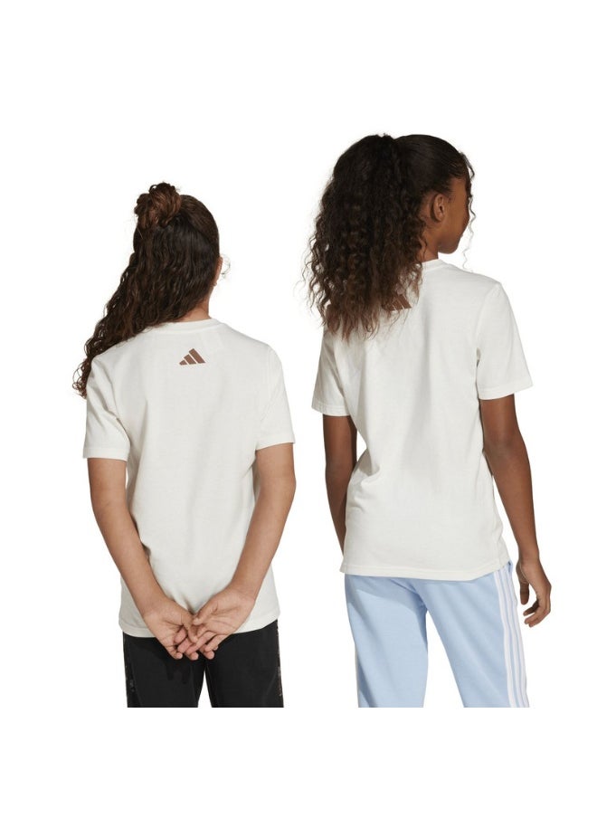 adidas DUBAI KIDS TEE White Training T-SHIRTS for Unisex Kids - 7-8Y