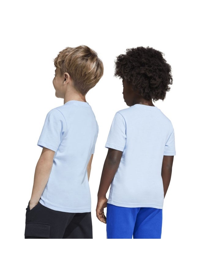 adidas LK L ICE TEE Blue Training T-SHIRTS for Unisex Kids - 3-4Y