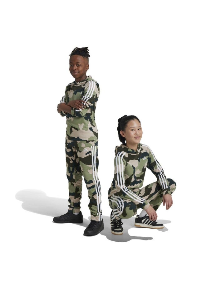 adidas J Bl Camo Ft Pt Green Training Pants 7-8Y