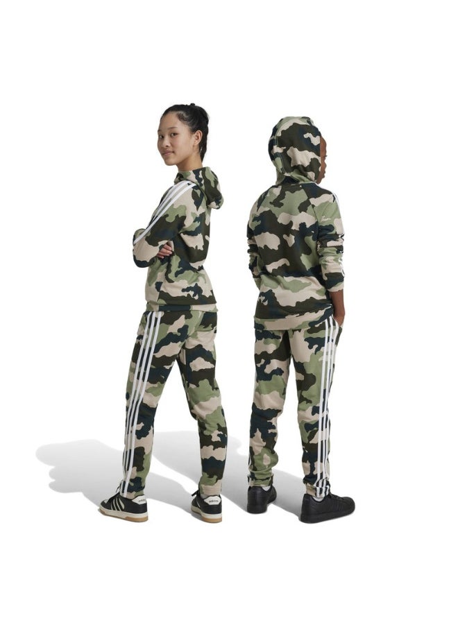 adidas J Bl Camo Ft Pt Green Training Pants 7-8Y