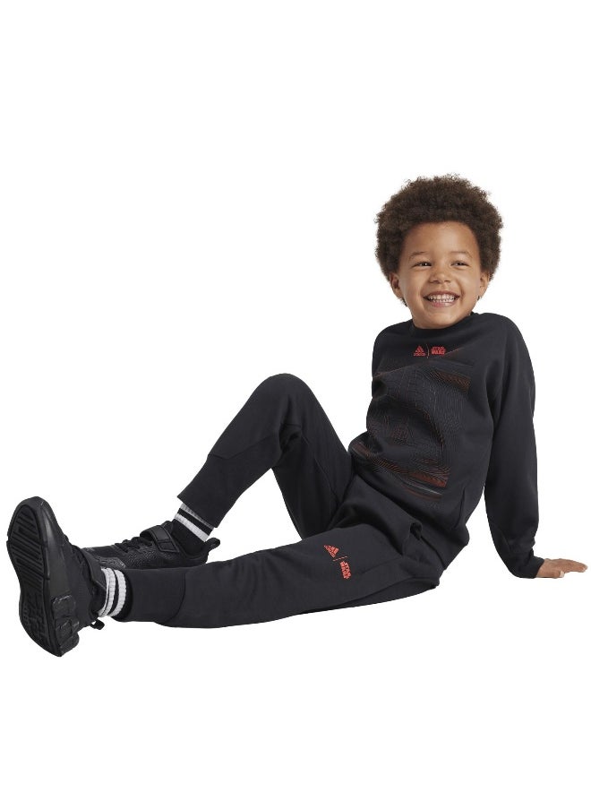 adidas Lk Sw Zne Jog Black Training Suits 1824