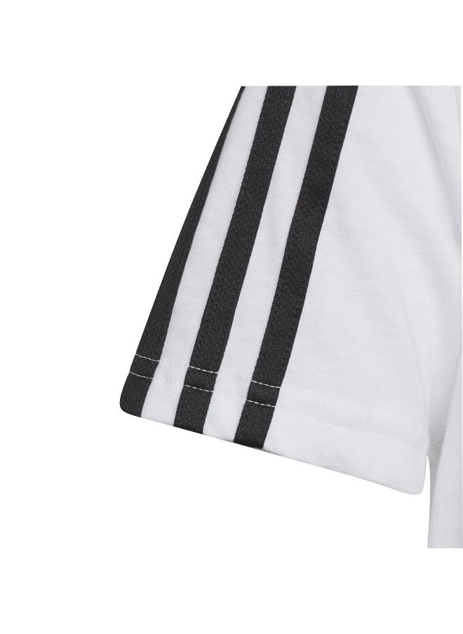adidas U 3S Tee White Training T-Shirts 7-8Y