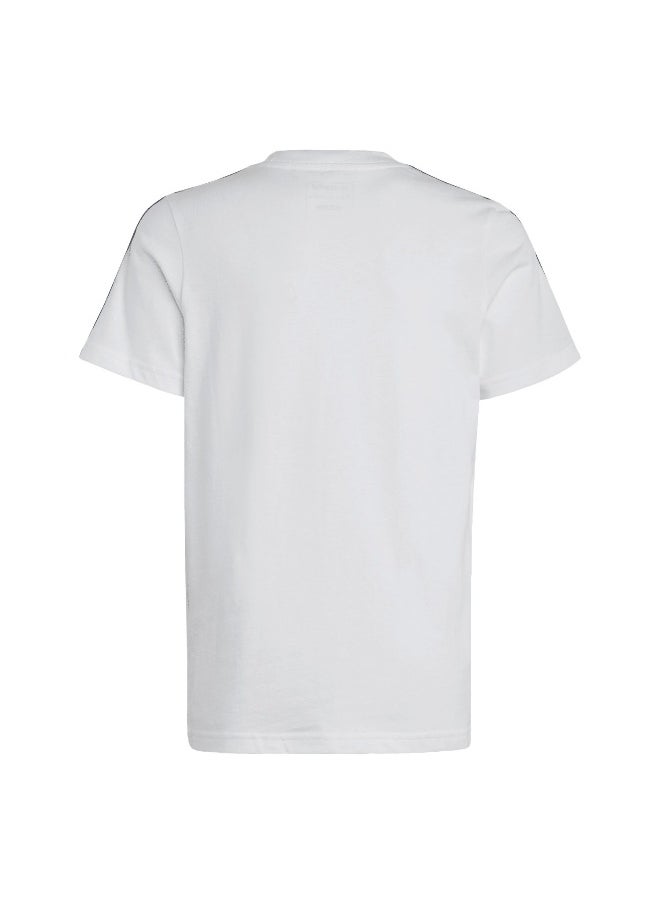 adidas U 3S Tee White Training T-Shirts 7-8Y